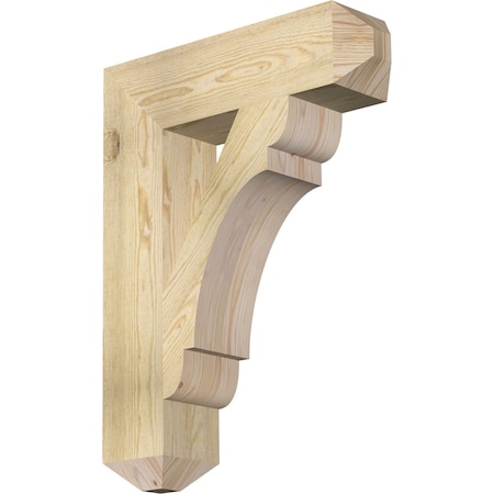 Ekena Millwork Olympic Craftsman Rough Sawn Bracket, Douglas Fir, 6"W x 24"D x 32"H BKT06X24X32OLY04RDF